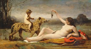 La bacchante a la panthere, 1855-60